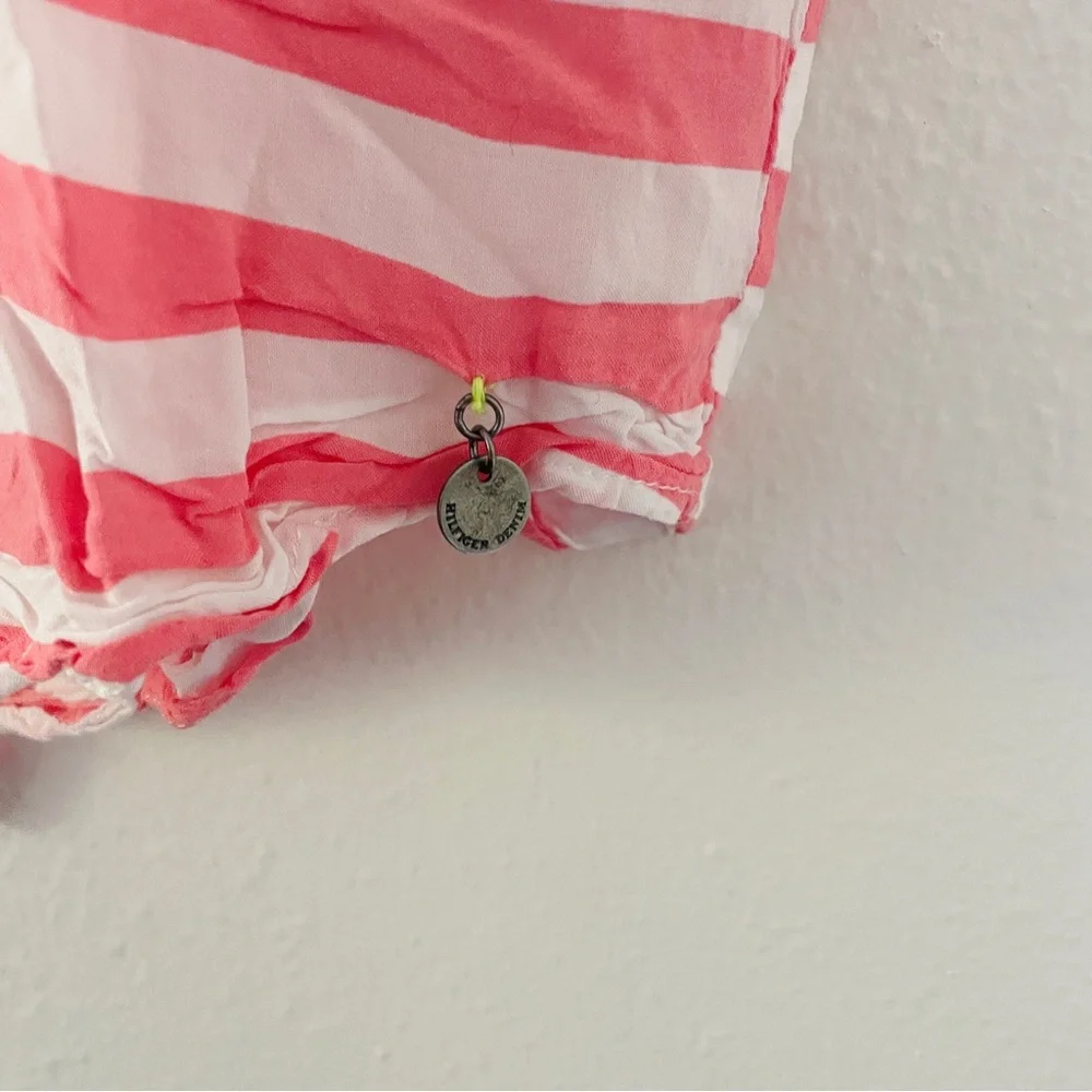 Tommy Hilfiger Tunic Tissue Top - Pink & White Striped - Picture 4 of 5